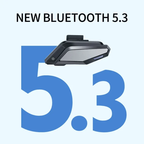 Intercom GR de Moto Design sobre Bluetooth - Étanche, Réduction de Bruit, Appels Mains Libres & Musique