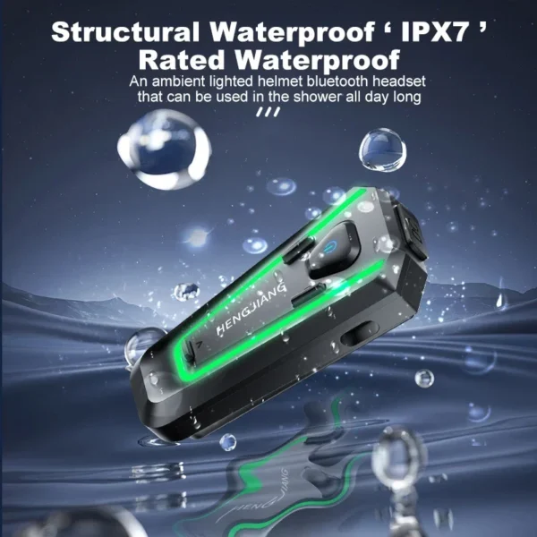 kf-S9b752b3622934ebbbddbf6173767d373W Intercom AGT Couleur Rouge – Étanche, Bluetooth, Réduction de Bruit, Lumières LED, Mains Libres, Musique