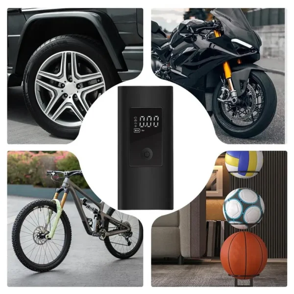 kf-Sb7f3c64cb5d54ba096d1b58476b52aebZ Compresseur d'air portable sans fil avec 3 buses, Gonfleur pour moto, voiture, vélo ballon etc