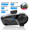 Intercom HEL Bluetooth 5.3 sans fil pour Moto lecteur de musique haut-parleur