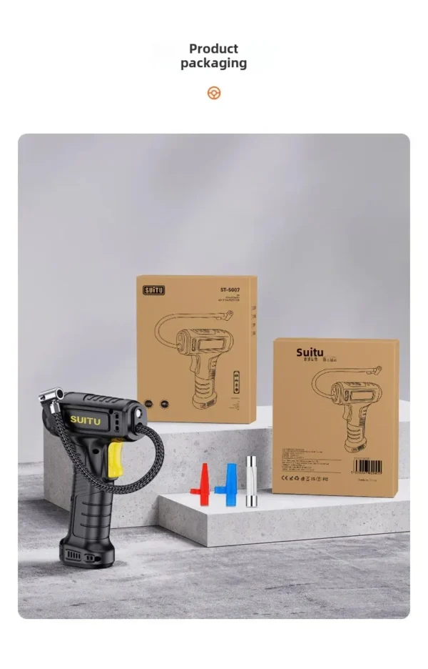 Pistolet Gonfleur avec fil et affichage aiguille