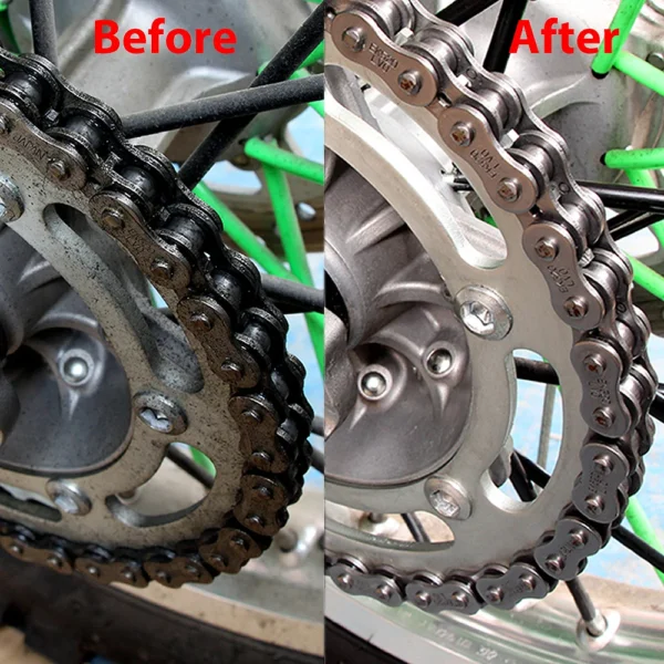 Kit complet de nettoyage pour chaîne de moto