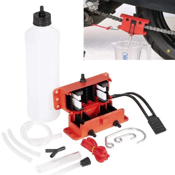 Kit complet de nettoyage pour chaîne de moto