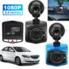 Dashcam Moto & Voiture Full HD 1080P — Vision Nocturne, Écran LCD 2.4", Détection de Mouvement