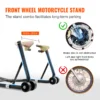 Béquille atelier moto avec adaptateurs U et L