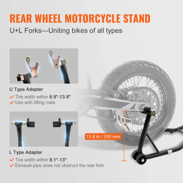 Lève moto paddock - béquille roue avant