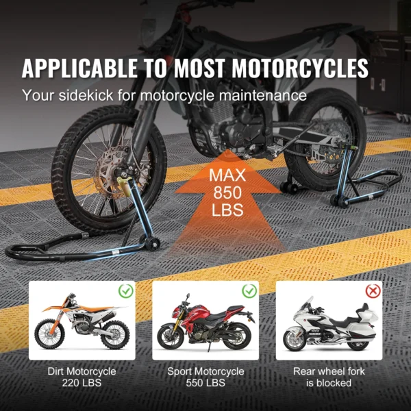 Béquille arrière moto universelle compatible la plupart des motos