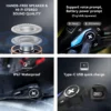 Intercom moto Bluetooth étanche IP67 charge USB-C