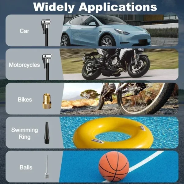 Gonfleur Sans Fil Moto & Voiture 150 PSI — Compresseur Portatif Rechargeable, Écran LCD & Arrêt Auto