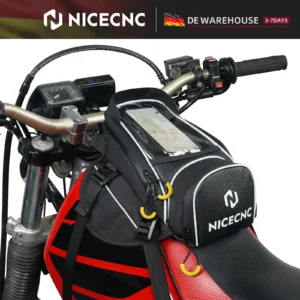 Sacoche réservoir moto magnétique NICECNC montée sur moto