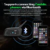 Intercom Bluetooth Moto EJEAS V6 PRO+ — Portée 1000m, jusqu'à 6 Motards, Étanche IP67