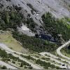 Enfilade des tornanti du Stelvio vus d'en haut, versant Prato