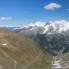 Panorama sur les 48 lacets du Passo dello Stelvio, versant Bolzano, Alpes italiennes